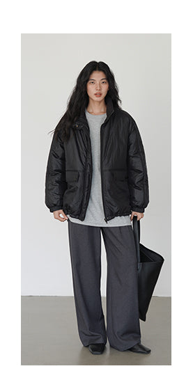 gray mop pants
