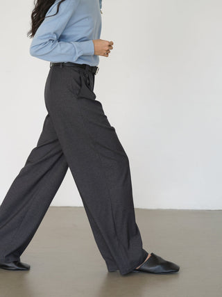 gray mop pants