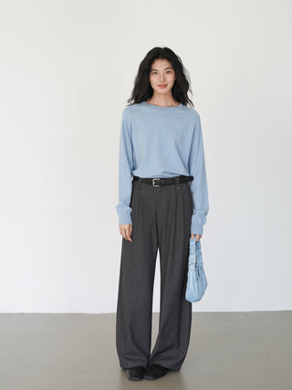 gray mop pants