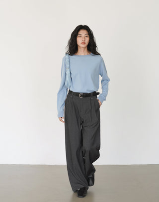 gray mop pants