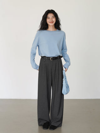 gray mop pants