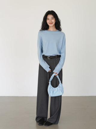 gray mop pants