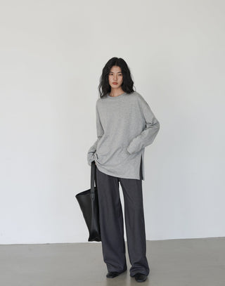 gray mop pants
