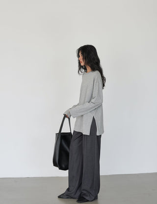 gray mop pants