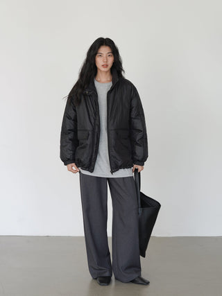 gray mop pants