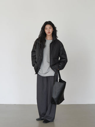 gray mop pants