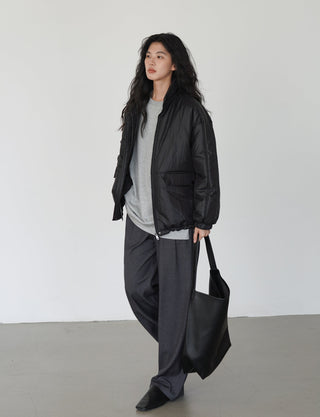 gray mop pants