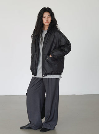 gray mop pants