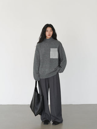 gray mop pants