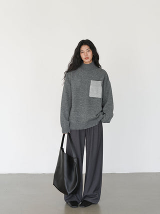 gray mop pants