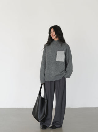 gray mop pants