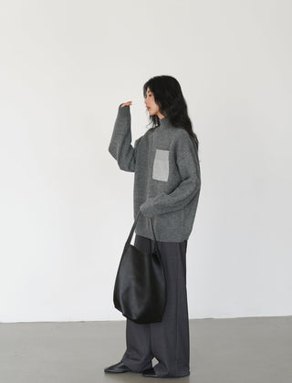 gray mop pants