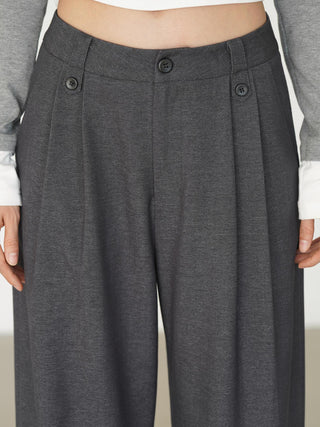 gray mop pants