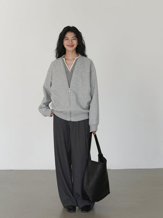 gray mop pants