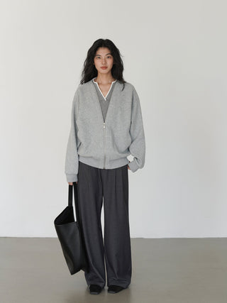 gray mop pants