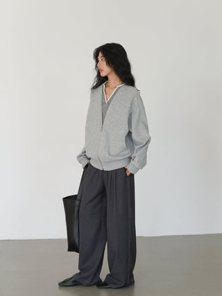 gray mop pants