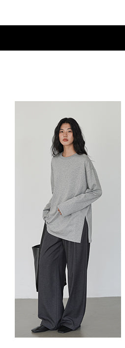 gray mop pants