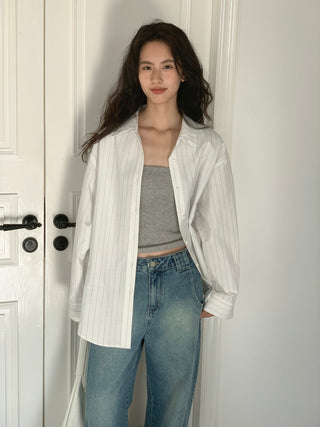 white striped shirt