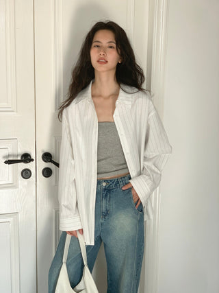 white striped shirt