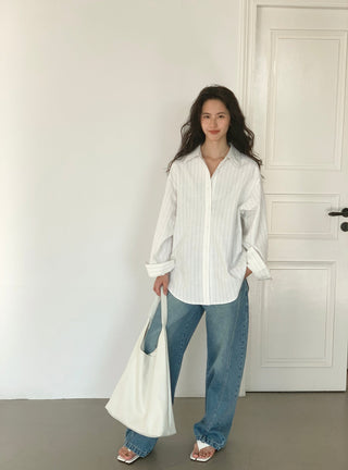 white striped shirt