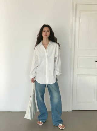 white striped shirt