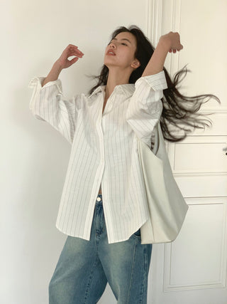 white striped shirt
