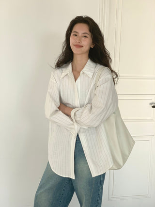 white striped shirt
