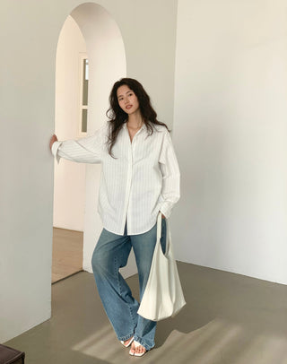 white striped shirt