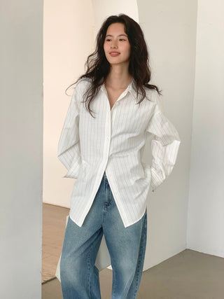 white striped shirt