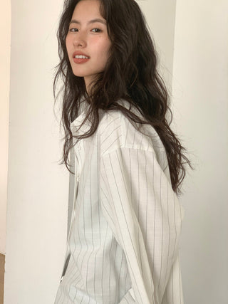 white striped shirt