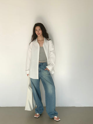 white striped shirt