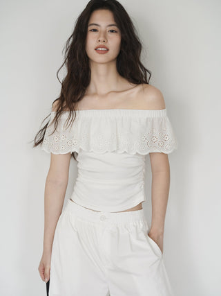 white off-shoulder