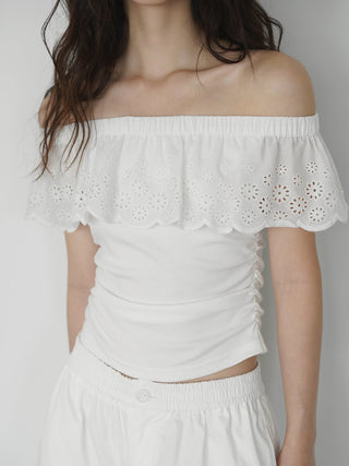 white off-shoulder