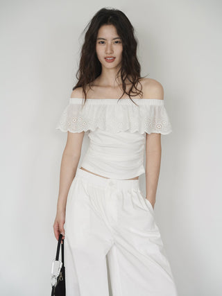 white off-shoulder
