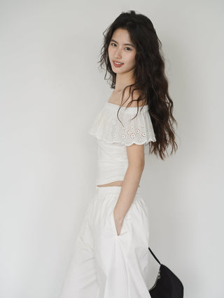 white off-shoulder