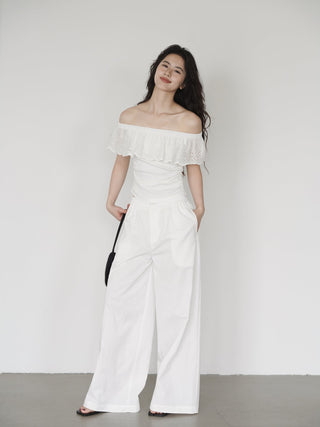 white off-shoulder