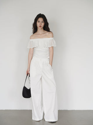 white off-shoulder