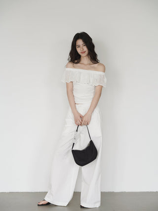 white off-shoulder