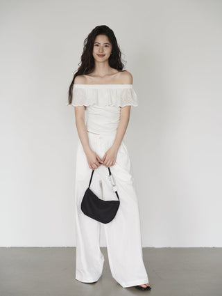 white off-shoulder