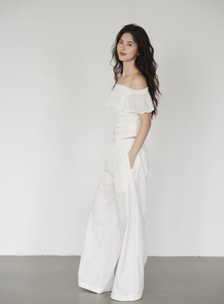 white off-shoulder