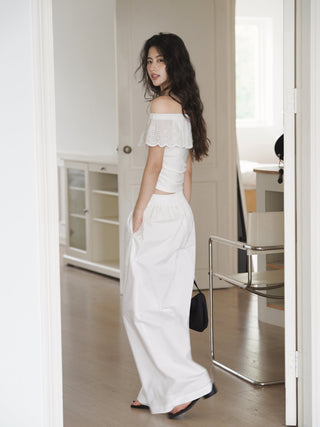 white off-shoulder