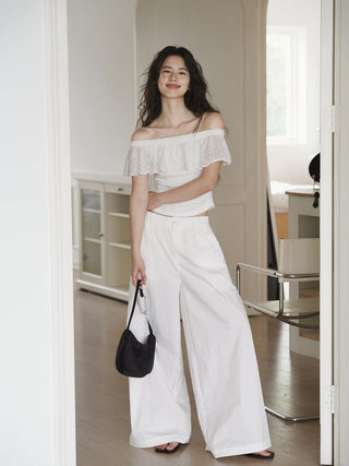 white off-shoulder
