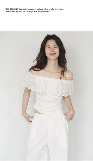 white off-shoulder
