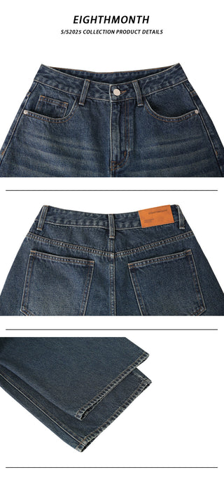 blue cropped pants