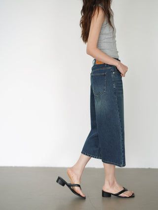 blue cropped pants