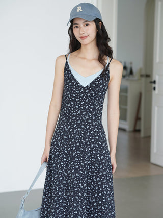 navy floral dress