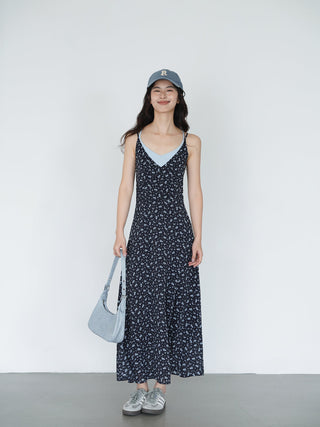 navy floral dress