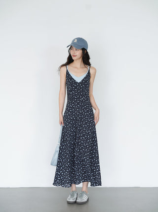 navy floral dress