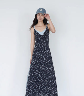navy floral dress