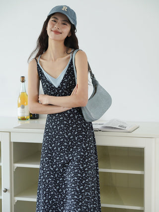navy floral dress